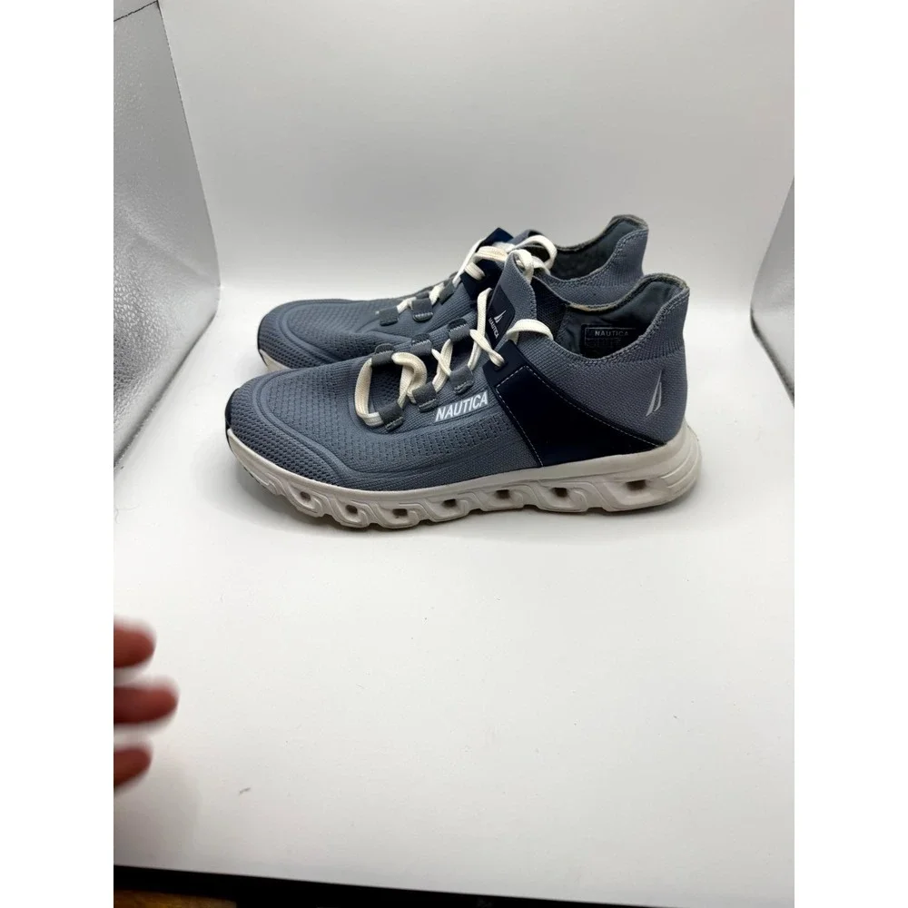 Nautica Kicia Womens 6.5 Sneaker Blue Low Top Lace Up Running Athletic Shoes‎